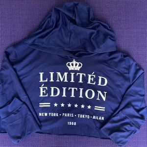 Blue Limited Edition Cropped Hoodie